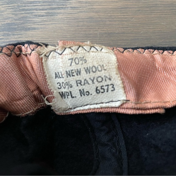 New York Yankees Rare Vintage 1970s Authentic Black Wool Baseball Hat Cap - Picture 8 of 8